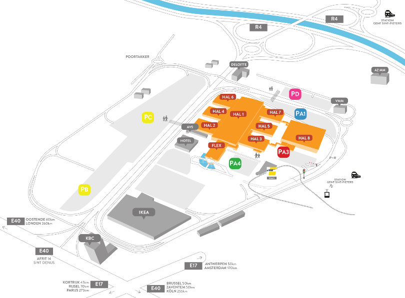 FExpo plan parking route