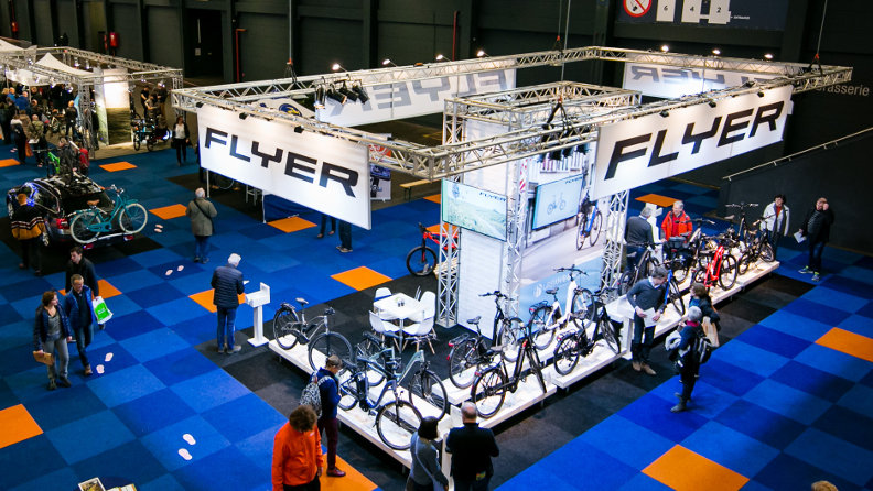 An own booth at E-bike Challenge