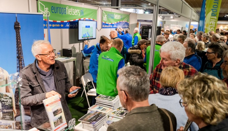 Drukte op de Fiets en Wandelbeurs in Nederland