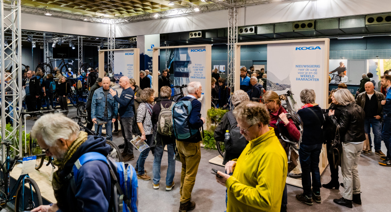 Veel belangstelling was er ook voor de e-bikes van Koga