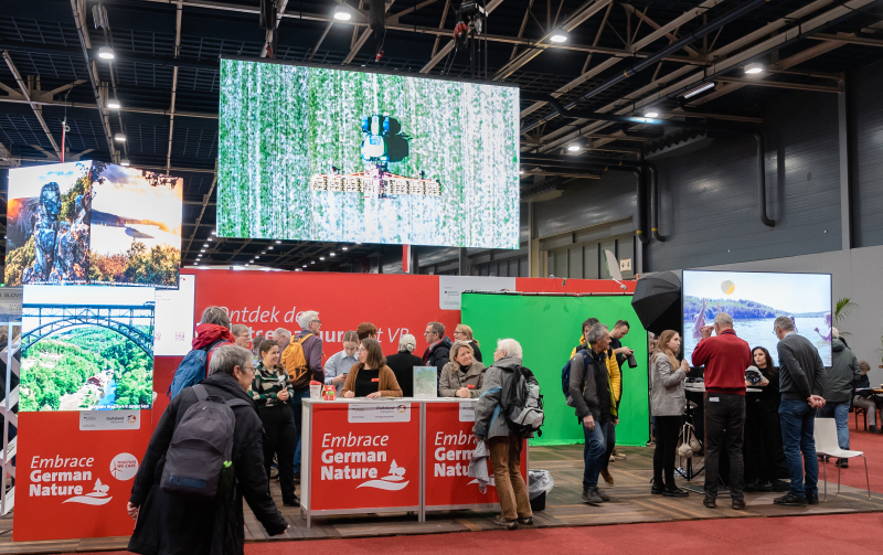 the Germany stand at the Fiets en Wandelbeurs