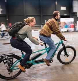 e-tandem op het parcours