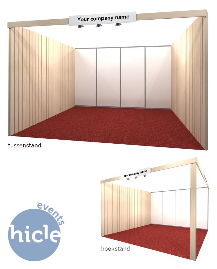 uniforme stand in vlaanderen met houtbouw